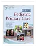Burns Pediatric Primary Care 7th Edition Maaks Starr Brady Test Bank | 46 Chapters