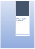 PYC4809 Exam portfolio 2021