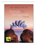 Test Bank] Strategic Management,, Text and Cases 9th Edition by Dess, McNamara, Eisner.