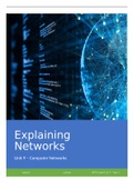 Unit 9 - Computer Networks - AS1 - Explaining Networks (P1, P2, P5, M1, D2)