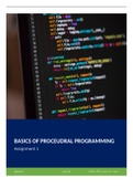 Unit 16 - Procedural Programming - AS1 - Basics of PP (P1, P2, M1, D1)