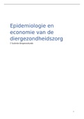 Samenvatting epidemiologie en economie van de diergezondheidszorg