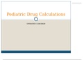 NURSING 355 Pediatric_Dosage_Calculation | (Mass, Kilogram, Example, Pediatric Dosage, Check medication order) | Best for exam guide.
