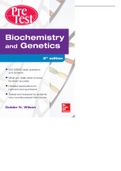 BIOCHEMISTRY AND GENETICS PRETEST SELF-ASSESSMENT AND REVIEW BY GOLDER WILSON