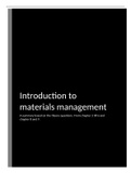 Summary Introduction to Materials Management, Global Edition, ISBN: 9781292162355 Production Logistics