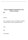  Digital Technologies in The Visitor Economy report