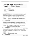 NURS 6640 Final Exam – Question and Answers.