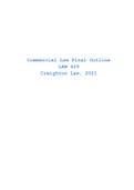Commercial Law Final Outline