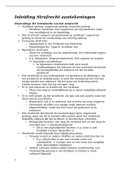 Inleiding Strafrecht aantekeningen + samenvatting literatuur