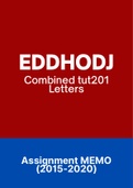 EDDHODJ - Combined Tut201 Letters (2015-2020)