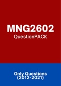 MNG2602 - Exam Questions PACK (2012-2021)