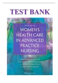 TEST BANK FOR WOMEN’S HEALTH CARE IN ADVANCED PRACTICE NURSING 2ND EDITION BY ALEXANDER