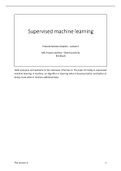 Financial Services Analytics Lecture 4 Supervised machine learning