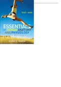 Test Bank For Human Anatomy & Physiology, 10th Edition By N. Marieb.