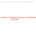Womens Gynecologic Health 3rd Edition Schuiling Test Bank Updated