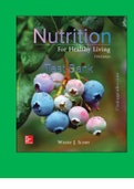 Nutrition For Healthy Living 5th Edition By Wendy Schiff Test Bank.