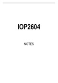 IOP2604 Summarised Study Notes