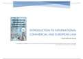 Summary Introduction to International Commercial and European Law H1 to15, ISBN:9789462511712
