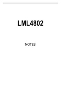 LML4802 Summarised Study Notes