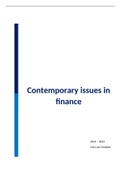 Corporate Finance - Course summary
