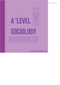 A level Sociology Family and households 