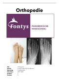 Samenvatting orthopedie (voetpathologie) podotherapie leerjaar 2