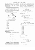 Exam 2 for PHY 301 - MECHANICS (QUESTINS AND ANSWERS WITH  ELABORATIONS)