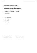 Approaching Literature, Schakel - Solutions, summaries, and outlines.  2022 updated