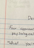 Handwritten notes for chapter one of developmental psychology 
