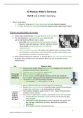Cambridge A-Levels & IGCSE History notes- Germany, Chapter 4. Life in Hitler's Germany