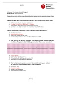 Exam (elaborations) ACLS Exam Version B- Questions and Answers GRADED A+ ACLS Exam Version B- Questions and Answers GRADED A+ What should be done to minimize interruptions in chest compressions during CPR? A. Perform pulse checks only after defibrillation
