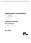 Neurologische en locomotorische pathologie