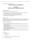 Computer Security Fundamentals - Solutions, summaries, and outlines.  2022 updated