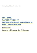 Test Bank For Pathophysiology The Biologic Basis for Disease in Adults and Children 8th Edition|All Chapters|