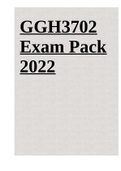 GGH3702 Exam Pack 2022