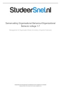 samenvatting-organisational-behaviourorganizational-behavior-college