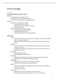Summary Immunology (NWI-BB019B)