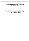 Test Bank For Contemporary Nursing Issues, Trends, & Management 8th Edition by Barbara Cherry, Susan R. Jacob