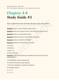 STUDY GUIDE -- BIOL2030 -- Microbiology Fundamentals Chpt 4-6