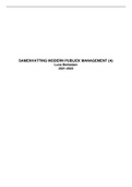 Samenvatting Public Management Reform, ISBN: 9780198795186  Modern Publiek Management  (RGMBE01806)