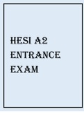 Hesi A2 entrance exam