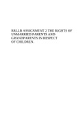 RRLLB ASSIGNMENT 2 THE RIGHTS OF UNMARRIED PARENTS AND GRANDPARENTS IN RESPECT OF CHILDREN.