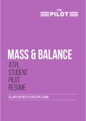 EASA ATPL - Mass and Balance