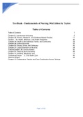 Test Bank - Fundamentals of Nursing (9th Edition by Taylor).pdf