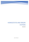 Course BBS1002 Homeostasis and organ systems