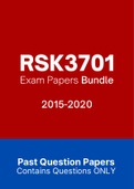 RSK3701 - Exam Questions PACK (2015-2020)