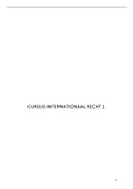Cursus Internationaal recht 1 VUB 2021-2022