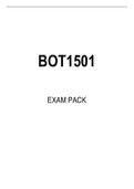 BOT1501 MCQ EXAM PACK 2023