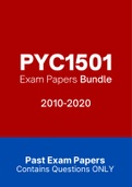 PYC1501 (Notes, ExamPACK, QuestionsPACK)