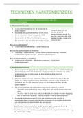 Samenvatting  Technieken Marktonderzoek (MKM02a)